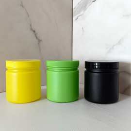 500ml粉剂包装罐颜料罐广口塑料瓶油墨罐磨砂膏洗衣粉瓶pe瓶子