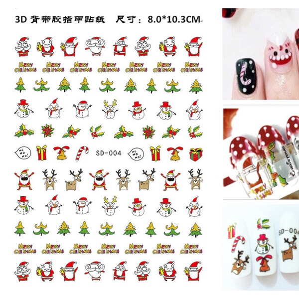 Christmas fake nails for nails for manicure
