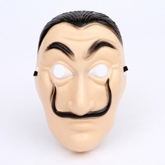 Dali mask Halloween horror La Casa De Papel playing card house mustache mask factory direct sale