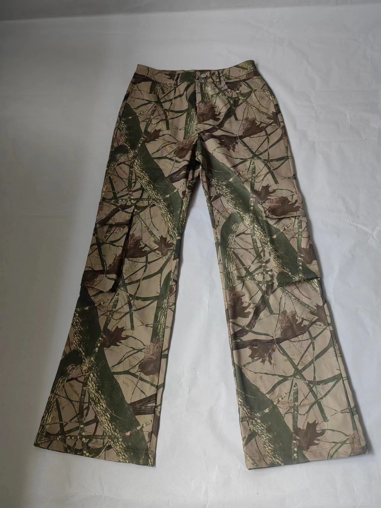 Vêtements pour femmes 2024 nouveau pantalon camouflage sexy ample décontracté à poches zippées_voghion.com