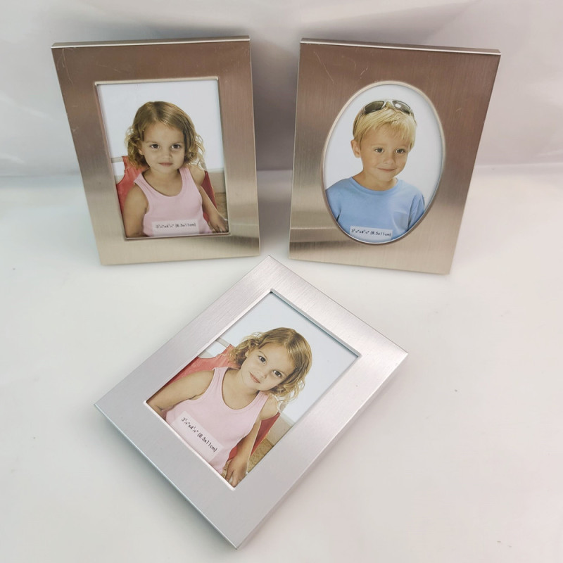 Fashionable Baby Table Setting, Creative Stamped Aluminum Mini Photo Frame, Heart-Shaped Refrigerator Magnet, Commemorative Ornament, Customized Diamond Sticker