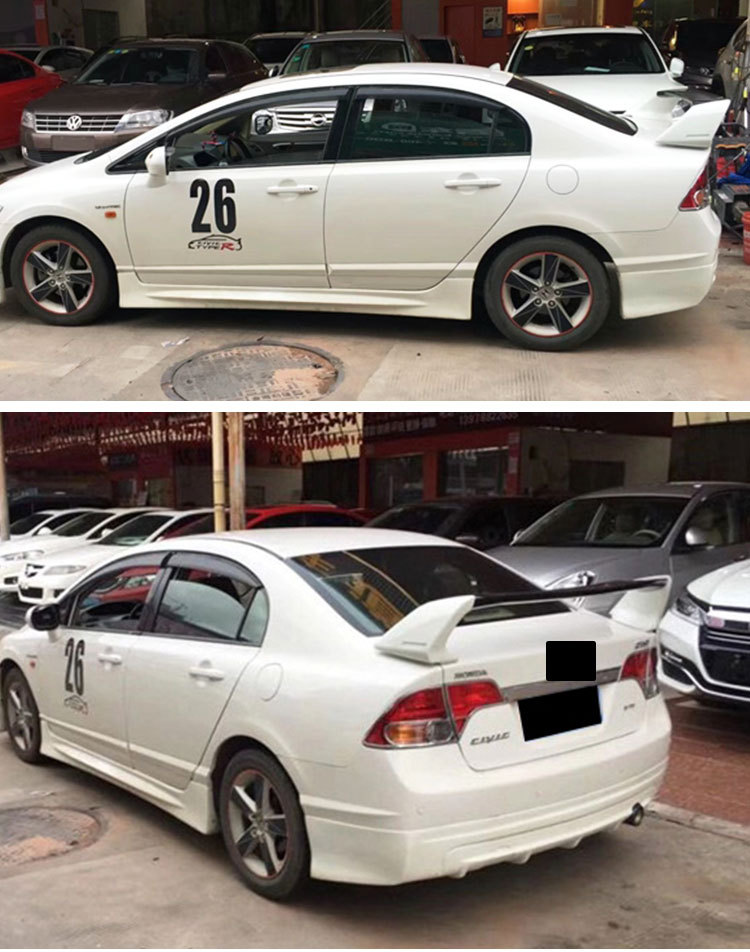 Suitable for Civic Civi Si Ming Modified Wide-Body Kit, Front Spoiler, Front Lip, Side Skirts, Rear Lip, Front Bumper Surround Kit