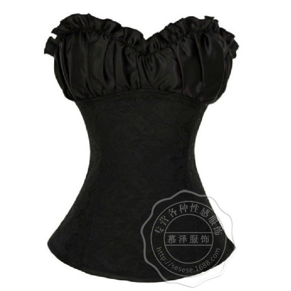 Suministro directo de fábrica de Mu Ze Amazon corset sexy corsé fajas de satén con estampado de palacio chaleco de cintura