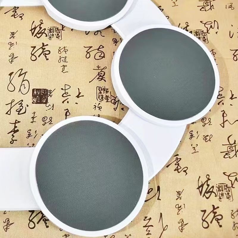 长桌旋转手动转盘可调节餐盘家用聚会桌面旋转盘饭菜托盘旋转长桌|undefined