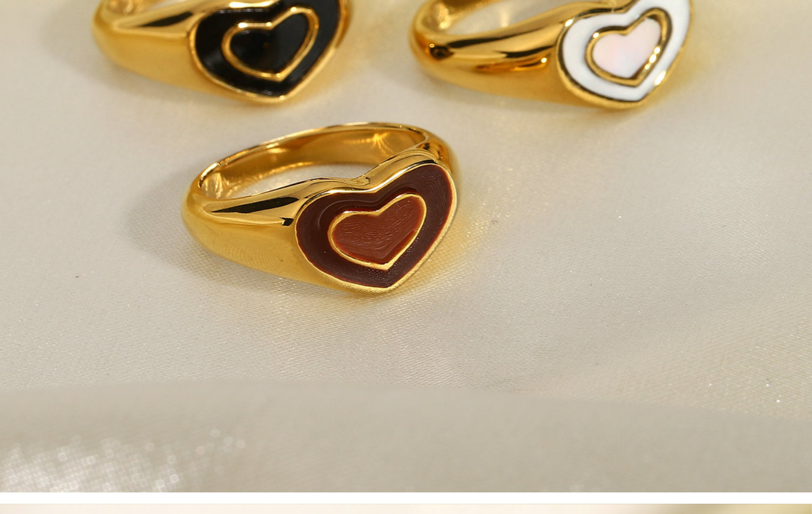 Fashion Stainless Steel Heart-shaped Ring display picture 15