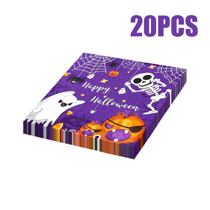 Halloween Disposable Napkins Purple Halloween Party Pumpkin Napkins Halloween Skull Napkins Halloween Disposable Napkins Purple Halloween Party Pumpkin Napkins Halloween Skull Napkins