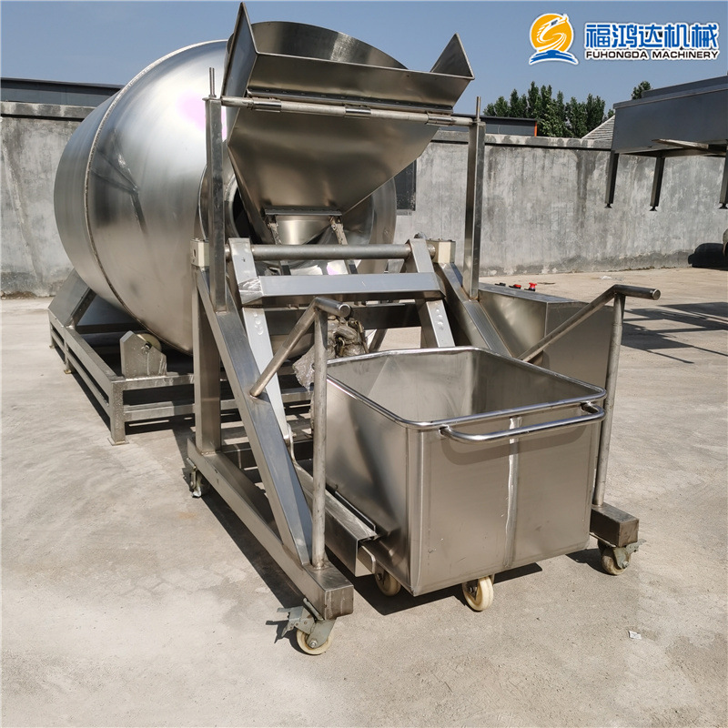 德州原产地脱骨扒鸡腌制滚揉机 鸭腿入味真空滚揉机