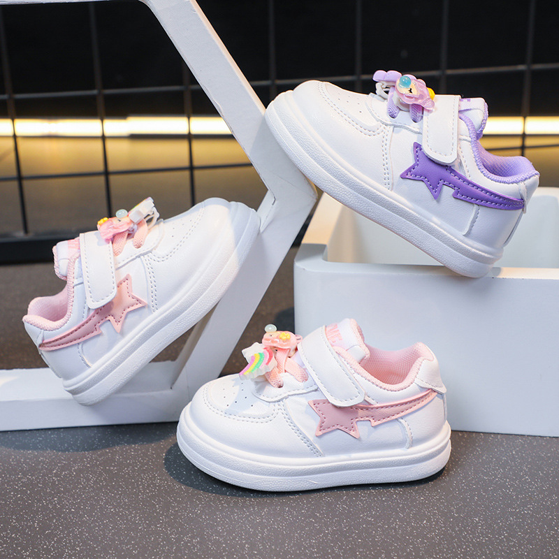 2023 Spring Autumn Season New Baby Walking for Girls, Casual Versatile Little White Shoes, Small and Medium sized_voghion.com