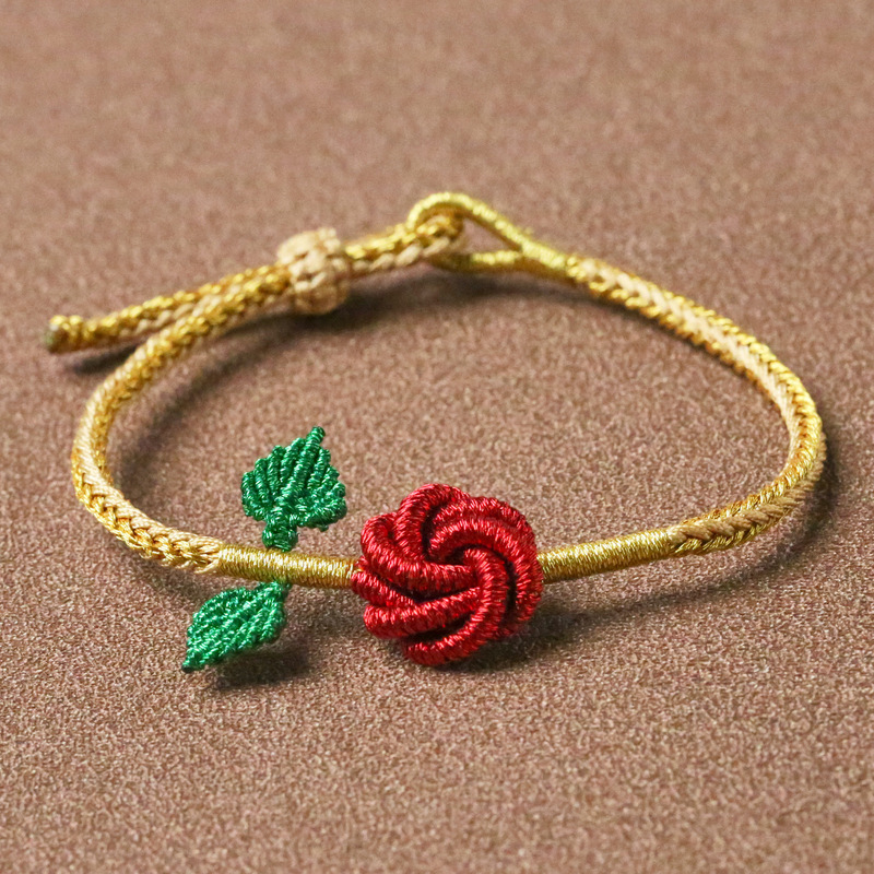 Chinese Valentine's Day Gift Never Withered Rose Bracelet Mandala Couple Love Best Friend Valentine's Day Wholesale