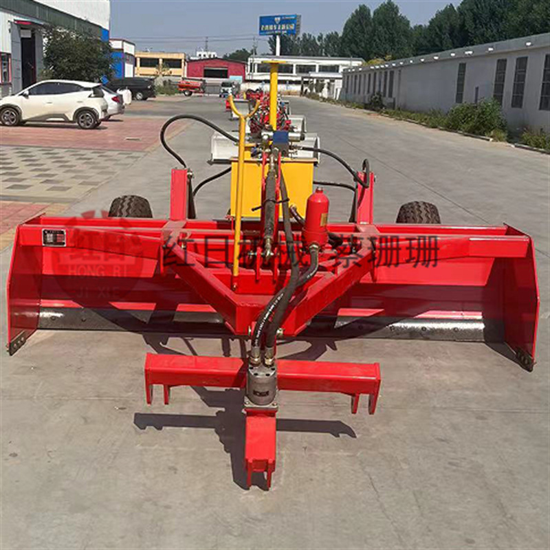 激光平地机  卫星整地机农田复垦整平机伸缩牵引式大弯梁卫星平地