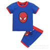 Children's pijama, summer sleeves, set, with short sleeve, polyester, suitable for import