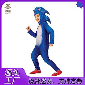 Хэллоуин карнавальный костюм Sonic Hedgehog костюм сверхзвуковой звуковой выставка Sonic Sonic Show
