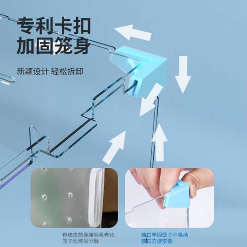 Chongshangtian hamster cage acrylic transparent double-layer supplies set complete villa daily necessities