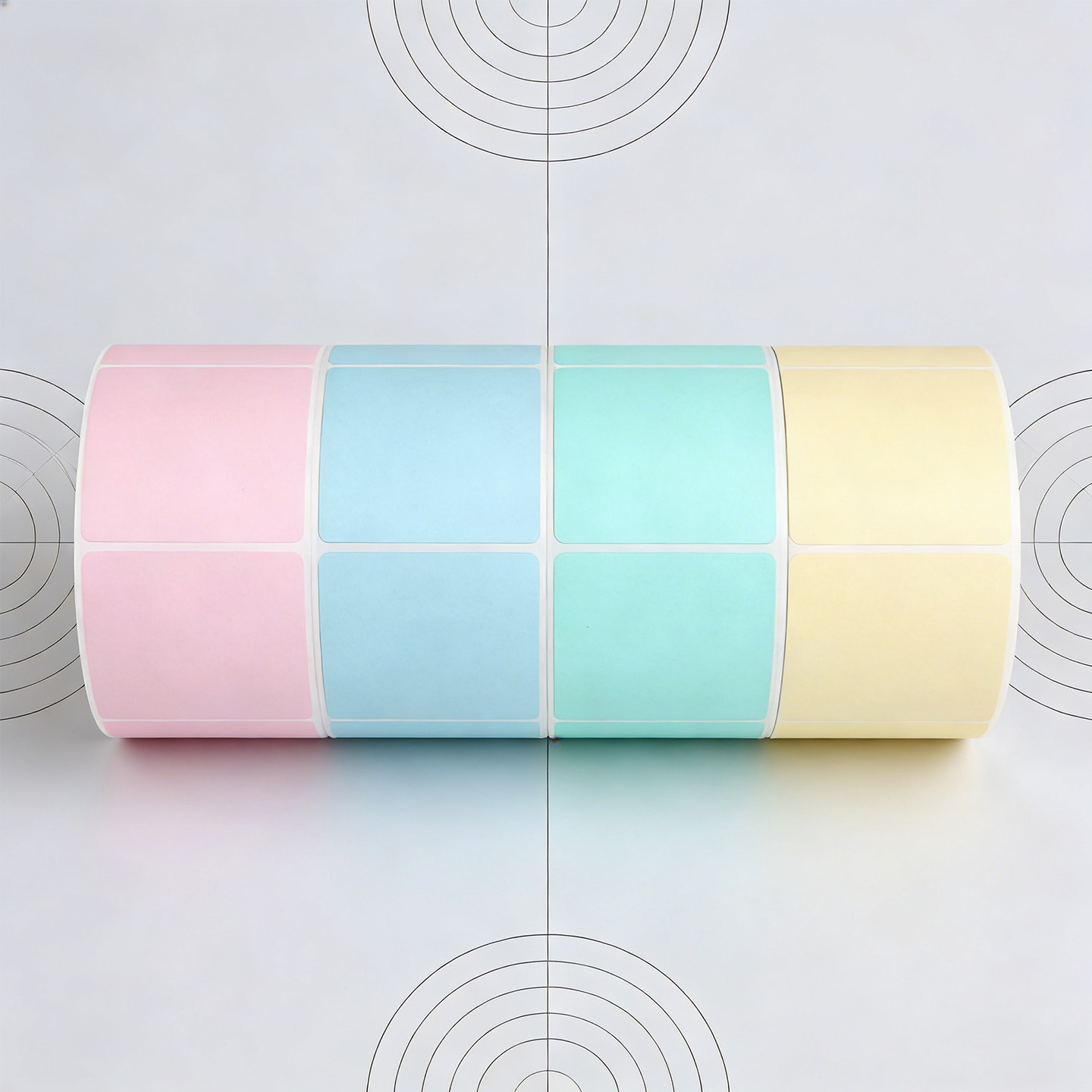 Papel de etiqueta de color macarón anticalor 40 * 30 50 60 amarillo azul verde rosa
