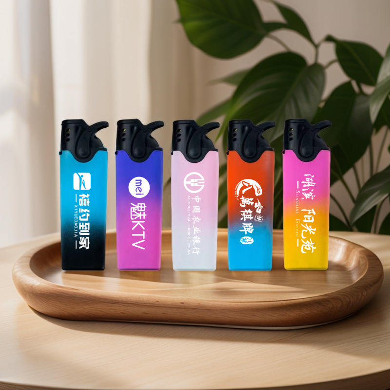 厂家批发金属磨砂硅胶翻盖蓝焰直冲防风打火机定制印字订制作广告|undefined