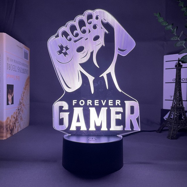 Lámpara 3D LED de fútbol – USB – Decoración nocturna para habitación infantil