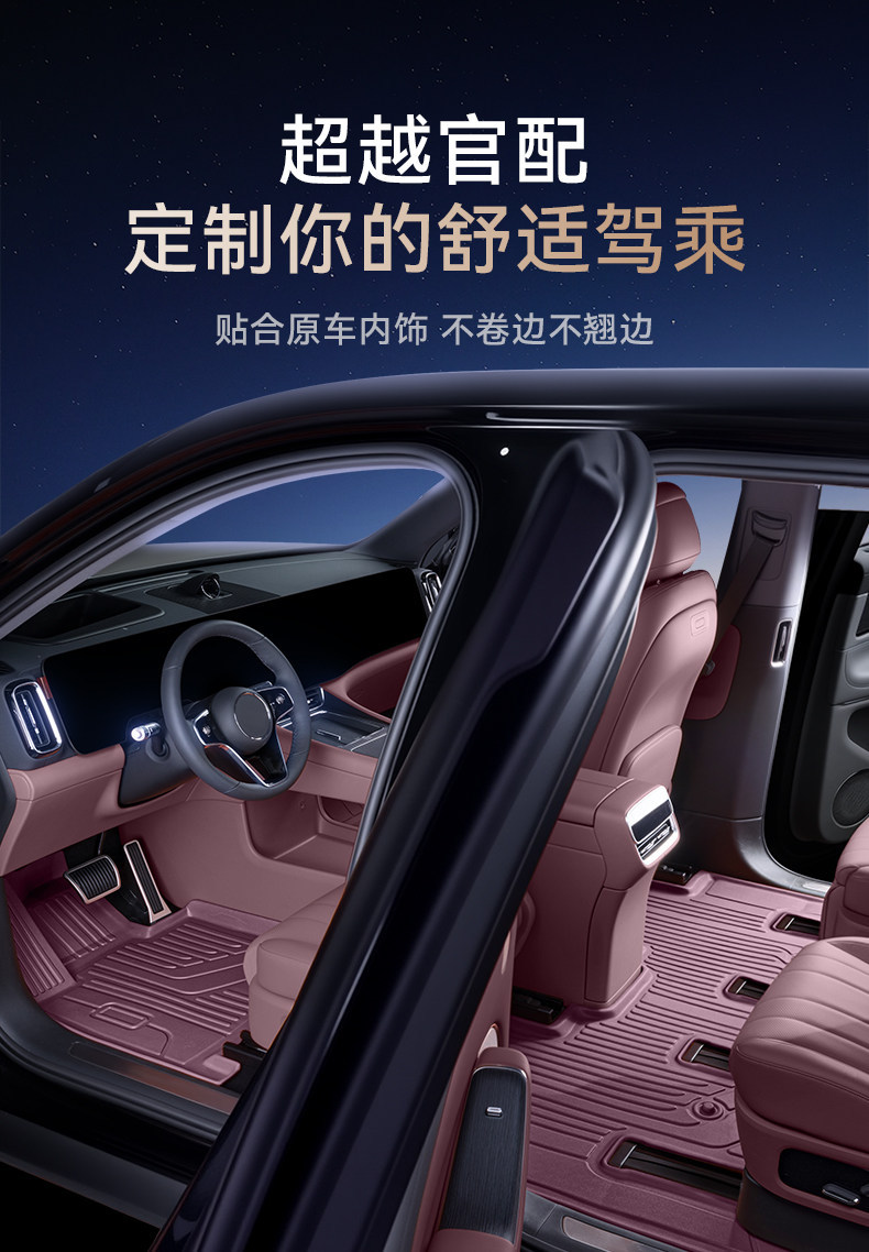 Suitable for Zhijie V9 Floor Mats, Tpe26 Model Car Interior Floor Mats, Modification Accessories, Trunk Mat Supplies Collection