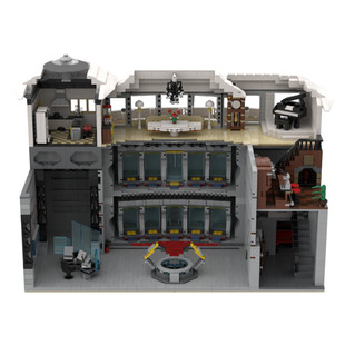 C4929 Armored Hall/Base in the Movie Building Toy Set 5021 Particle Number Gift
