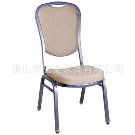 HM-S15直销亚麻耐磨铁艺宴会椅餐厅大堂座椅可堆叠宴会椅源头