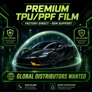 Tpu Car Wrap, Car Film, Tpu Color-Changing Film, Ppf Transparent Car Wrap, 7.5mm Car Film, Ppf Film, Full Car Wrap
