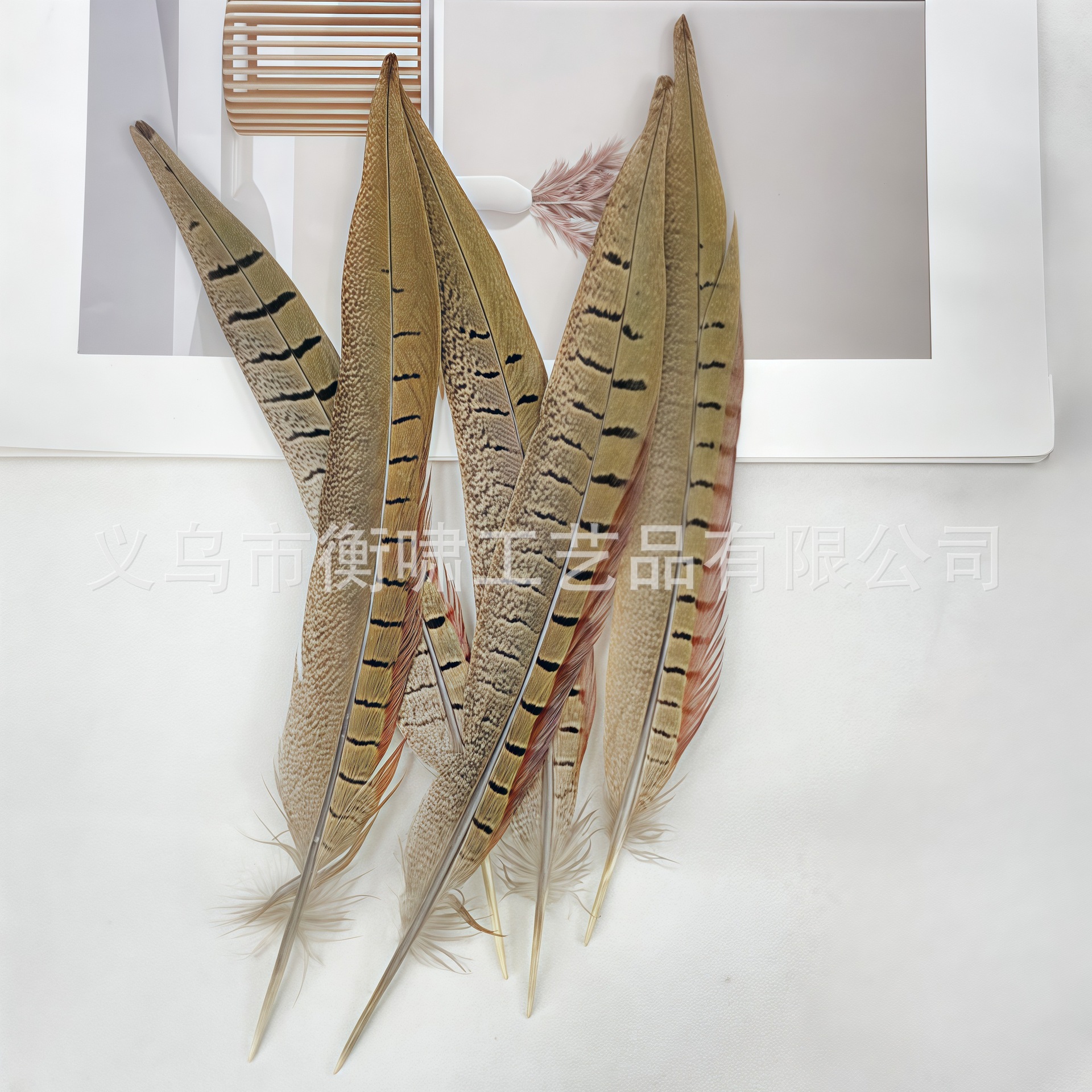 Pollo de caballo pluma pluma diy palo de gato pluma flor de ópera de Pekín espectáculo de danza props