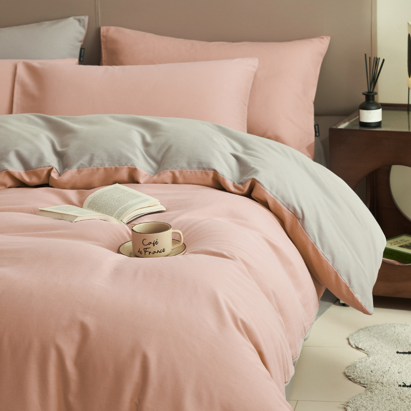 Una cama de cuatro piezas de algodón 2025 nuevo edredón sábanas de cubierta dormitorio de estudiantes de tres piezas de cama Kasa4