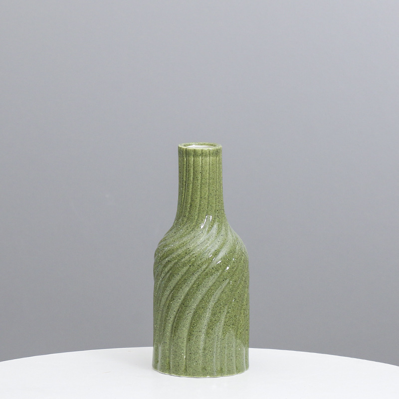 Moderno nórdico simple mesa de cerámica florero seco insertar muestra habitación suave decoración al por mayor