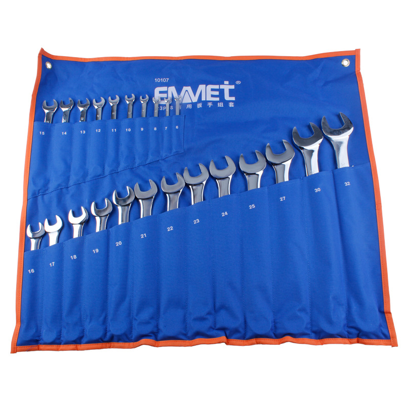 埃米顿  23PCS  23件精抛平面两用扳手组套(布袋装)11210107