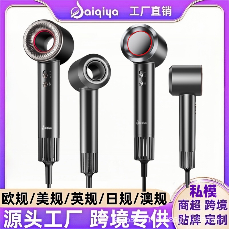 Secador de Pelo de Alta Velocidad con Iones Negativos PC y ABS para Peluquería