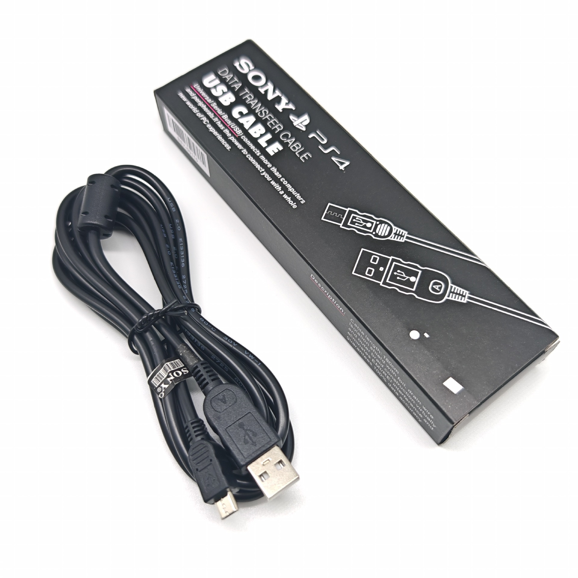 Cable de Carga y Datos para Control de Juego PS3/PS4/PS5 de PVC para Mandos de PS3, PS4 y PS5