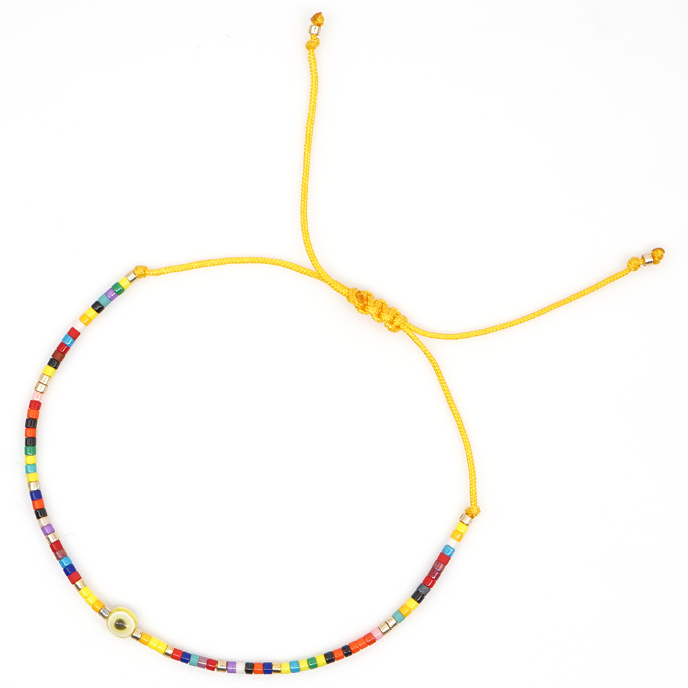 Bohemian Letter Square Glass Beaded Bracelets