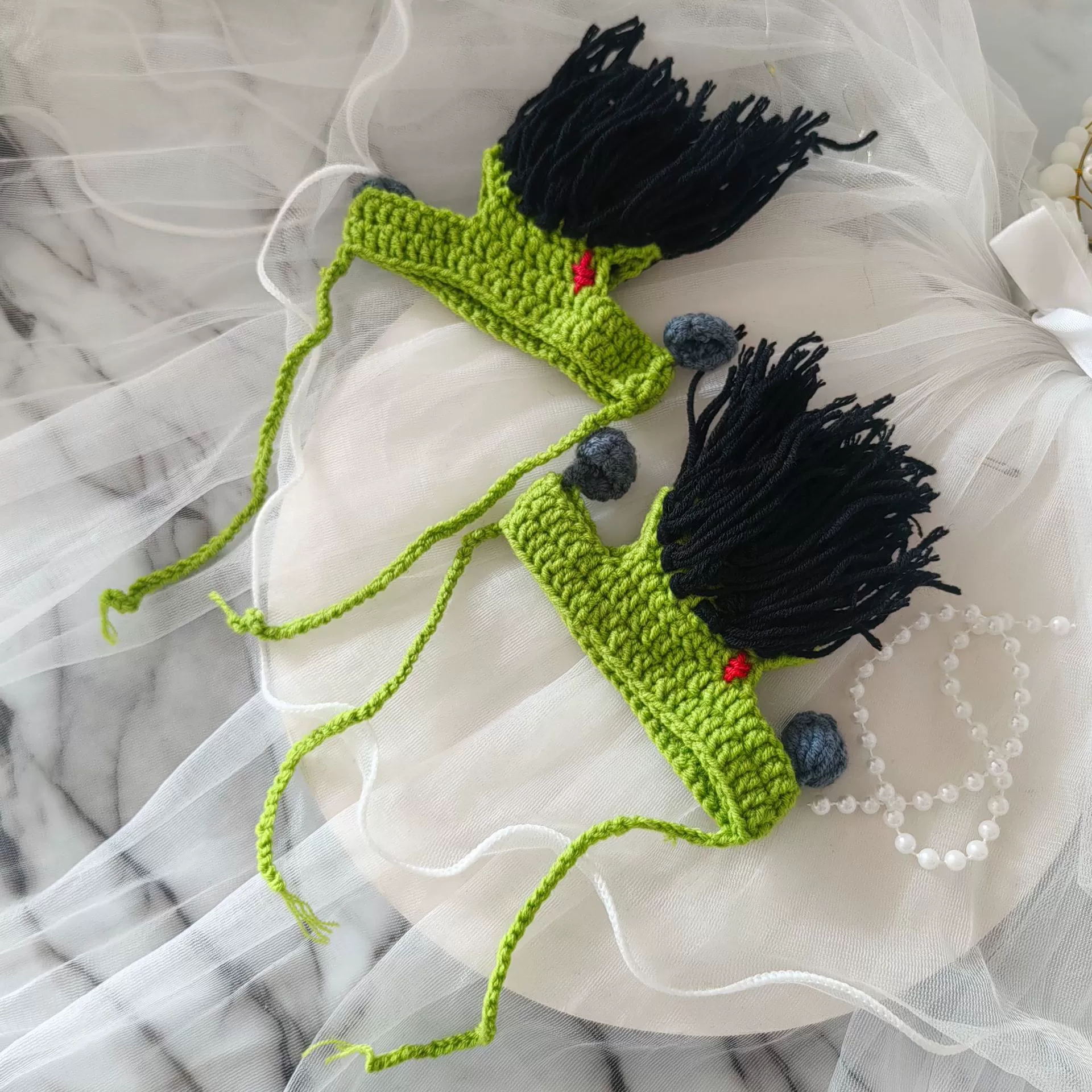 Вязаная шапка для животных в стиле афро, осенне-зимняя вязаная шапка для собак и кошек, ручная работа, вязаная крючком шапка для животных