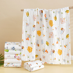 六層紗布童被 純棉兒童浴巾吸水寶寶紗布包被新生兒抱被嬰兒浴巾