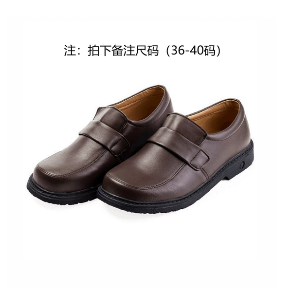 Brown leather shoes (take the remarks size)