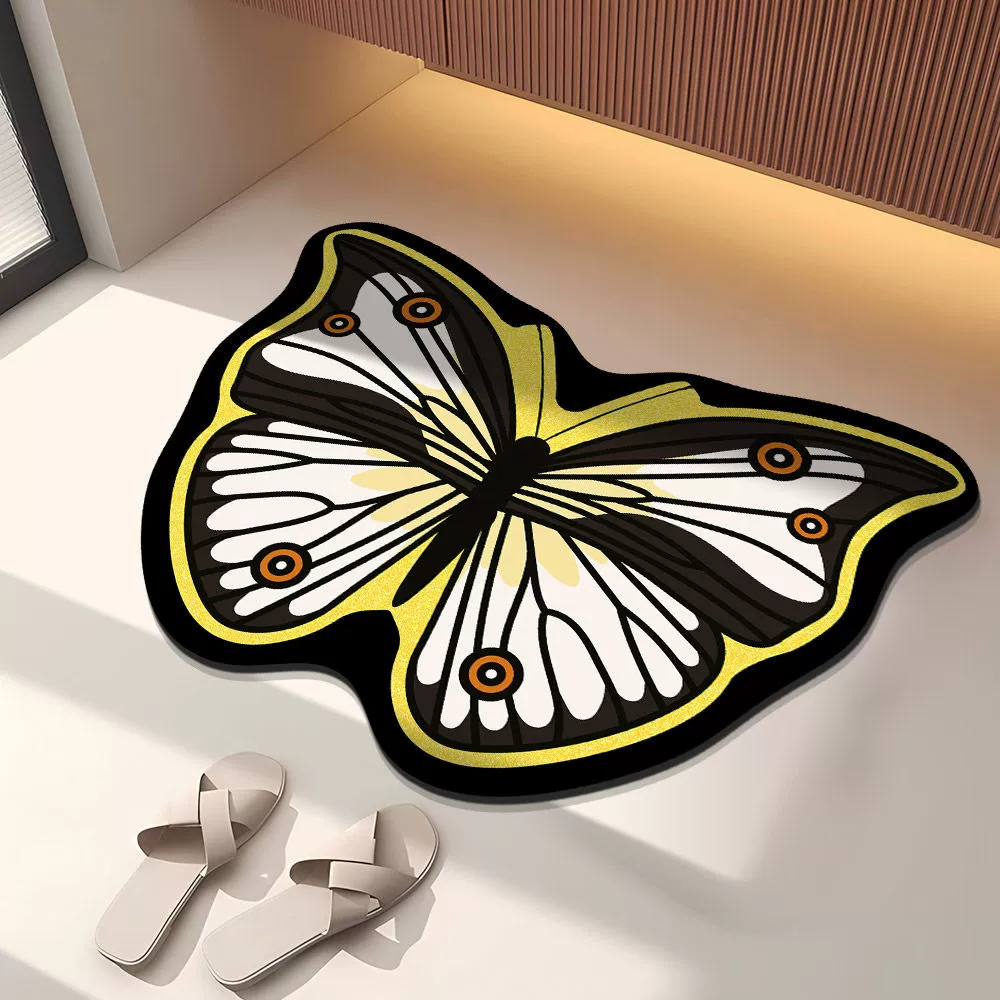 Амазонка бабочка диатомовая грязь стиль коврик для ванной комнаты коврик для ванной комнаты всасывание ноги коврик для душа