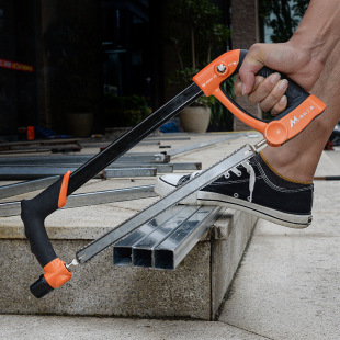 Small Handheld Household Saw with Small Steel Saw Frame, Hand Saw Blade for Woodworking, Powerful Manual Metal Saw