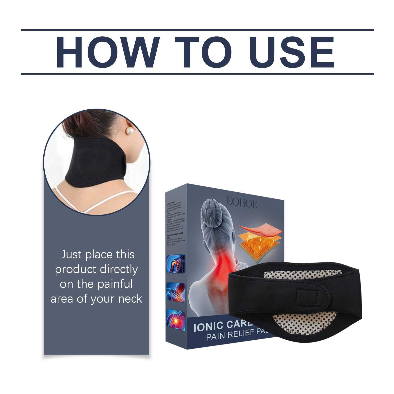 Neck care pad Neck pain relief pad Lumbar shoulder and neck joint discomfort massage pad