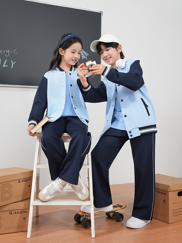 江西南昌校服套装小学生2025新款夏秋款统一男女同款短袖短裙长裤|undefined