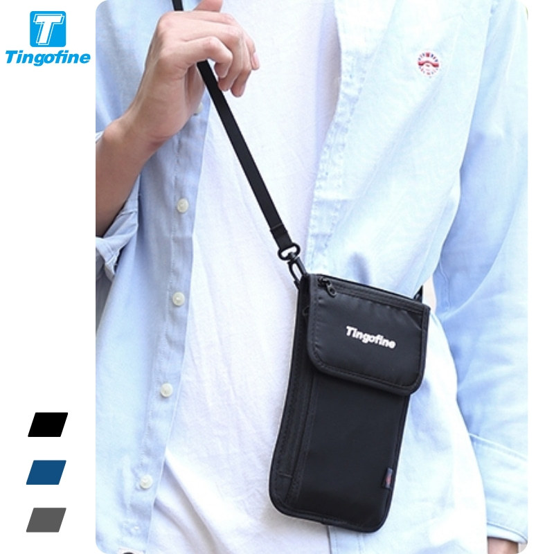 The "Sky-Show" Amazon Best Selling Neck Passport Holder RFID Anti-Theft Document Bag for Travel Abroad Storage Bag Protection Case Clip