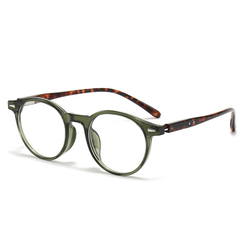New Style Personalized Japanese and Korean Round Frame Myopia Glasses Frame Unisex Plain Glasses No-Makeup Internet Celebrity Retro Blue Light Blocking Glasses