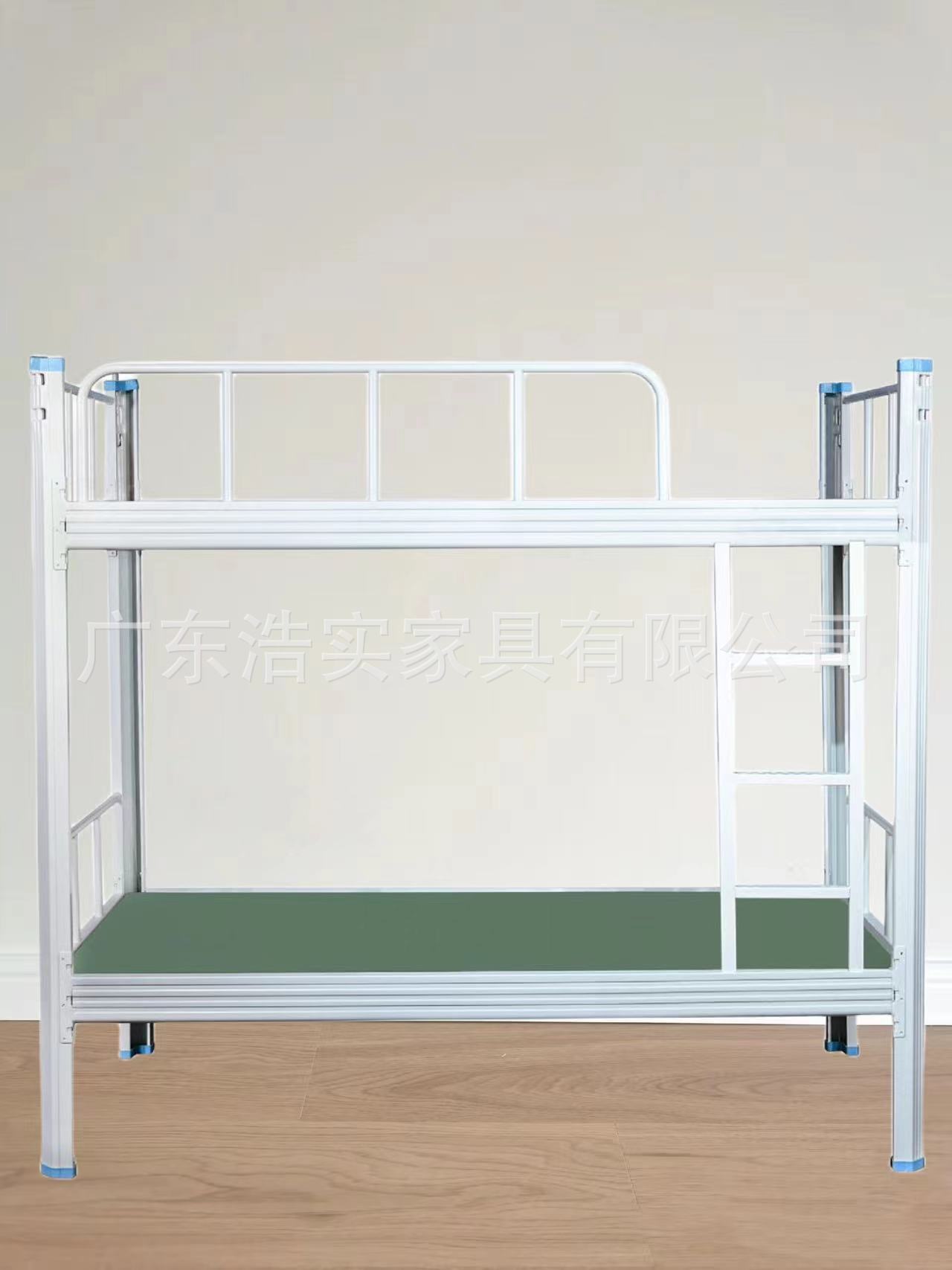 加厚双层铁架床学生宿舍上下铺高低床钢制公寓铁艺床工地双人铁床-阿里巴巴