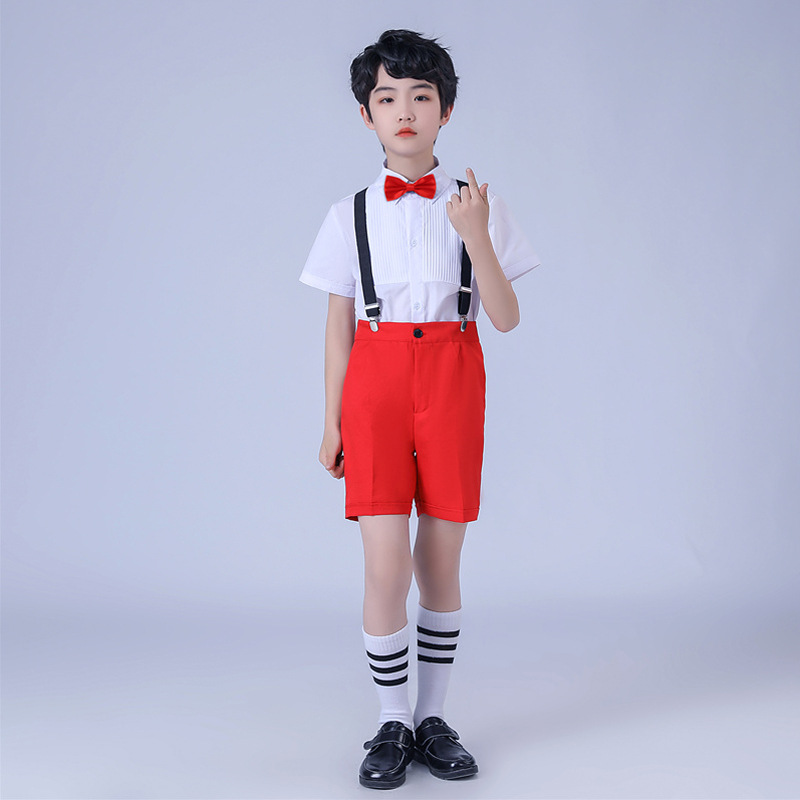 Uniforme de rendimiento coral infantil del 1 de junio Coro de estudiantes de primaria y secundaria Anfitrión de rendimiento de recitación de niños y niñas