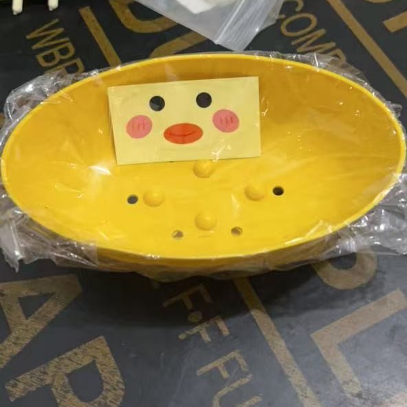 Caja de jabón de pato amarillo caja de jabón doméstica caja de drenaje encantadora caja de jabón dormitorio estantería de baño