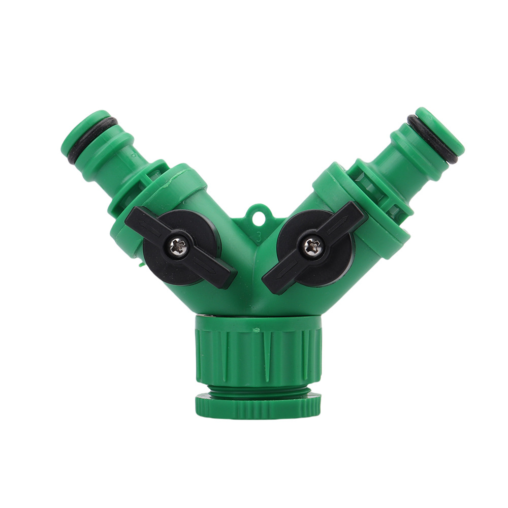 Lavadora grifo desviador conector de tres vías y pezón de plástico en forma de Y uno en dos conector de pezón de cobre 4 / 6