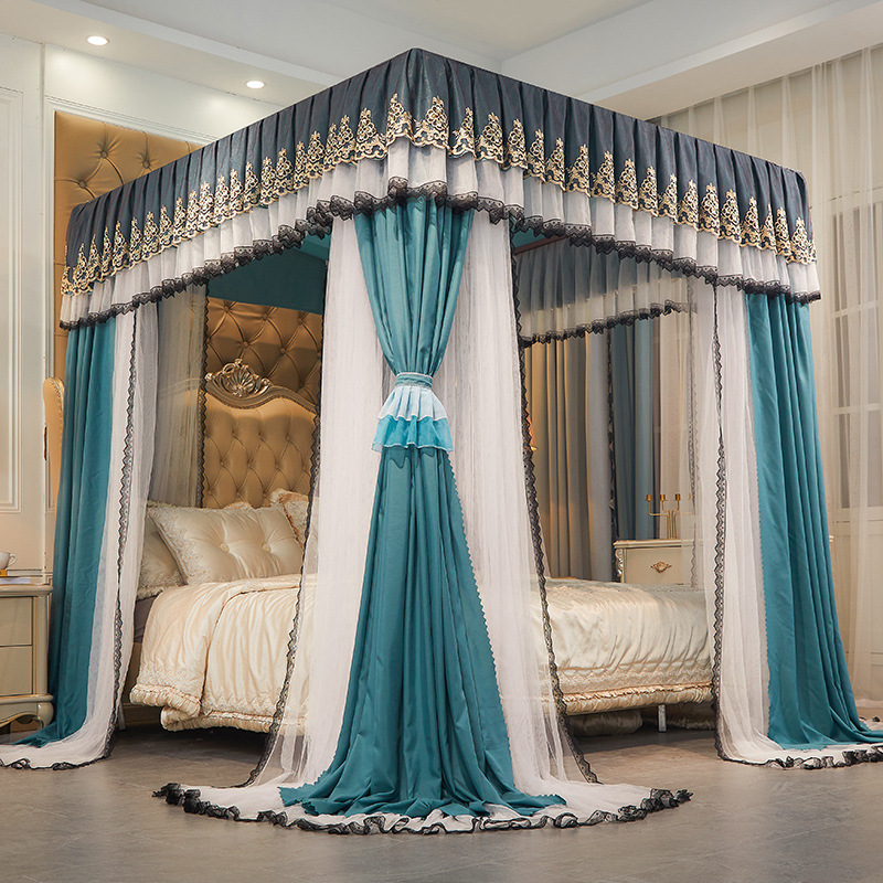 Double-layer metal curtain, mosquito net, bedspread