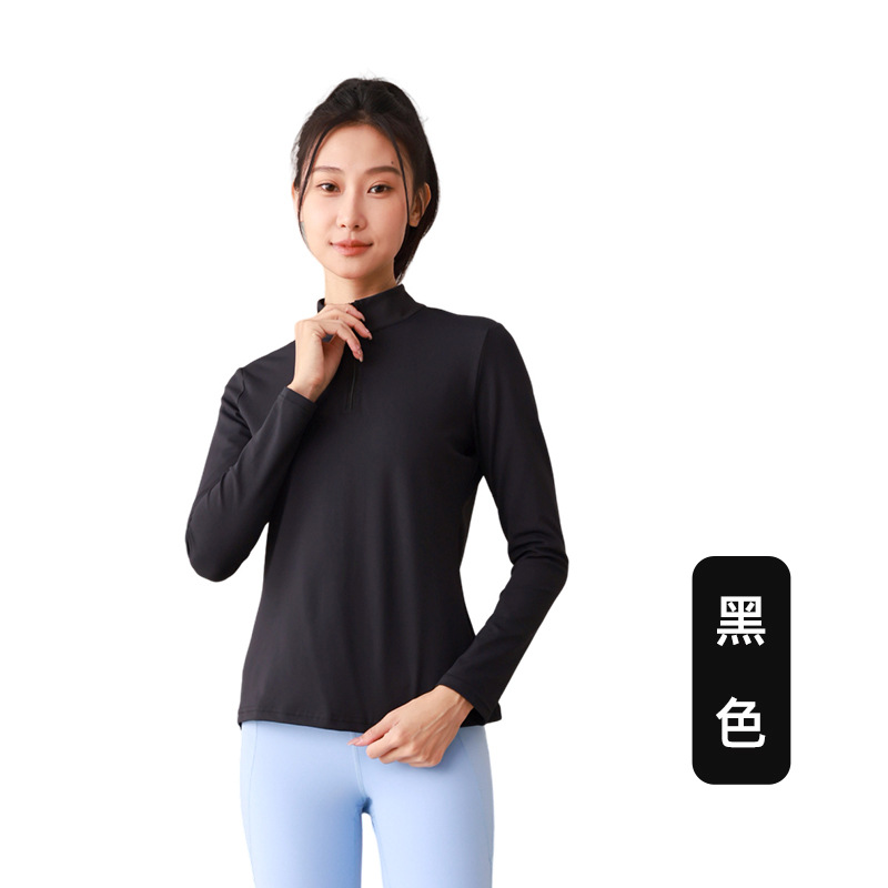 Ropa de yoga de primavera para mujer, tops de fitness de manga larga, nueva ropa de correr de secado rápido, ropa deportiva de entrenamiento ajustada para mujer, en stock