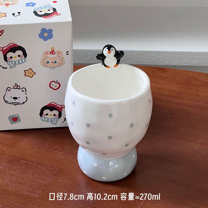 ペンギンの見栄えの良い朝食ボウル、家庭用のかわいいセラミックプレート、ディナープレート、デザートフルーツプレート、サラダボウル|undefined