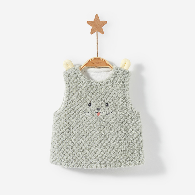 Chaleco de otoño e invierno para niños bebé Delgado acolchado engrosado Chaleco de invierno para niños y niñas recién nacido abrigo cálido Chaleco de bebé