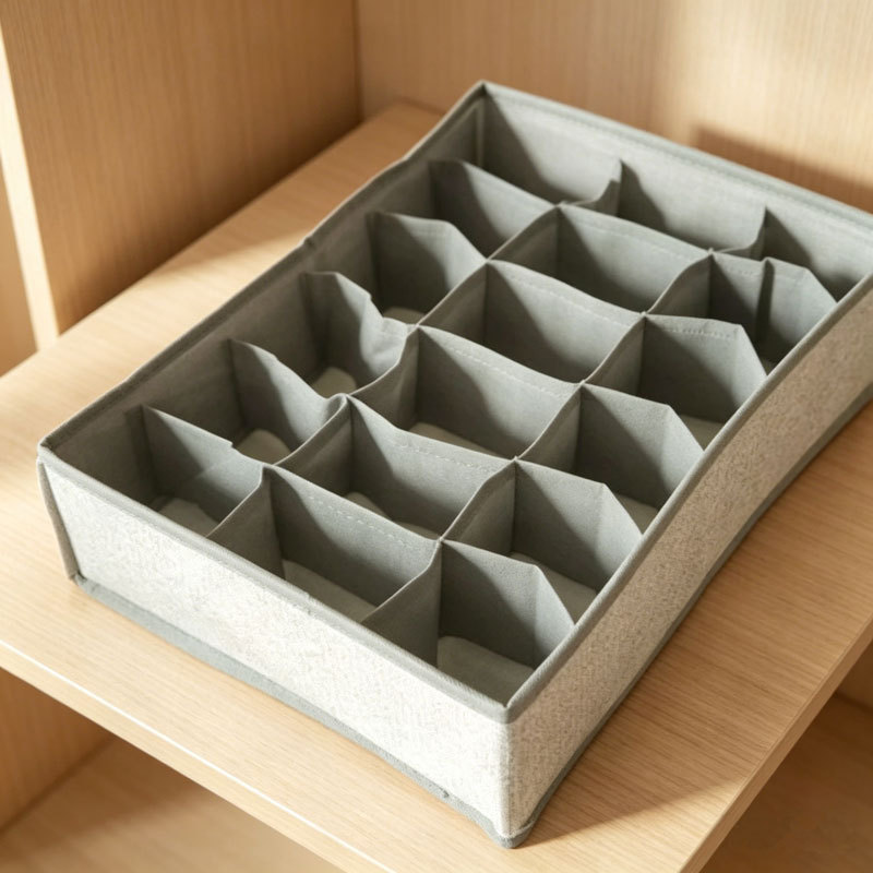 Caja Organizadora Plegable para Ropa Interior de Tela, Lavable, para Cajones image 63