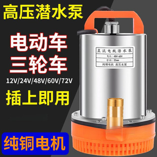Battery Car Dc Submersible Pump 12V24V48V60V72V Electric Car Water Pump Agricultural Irrigation Water Pump